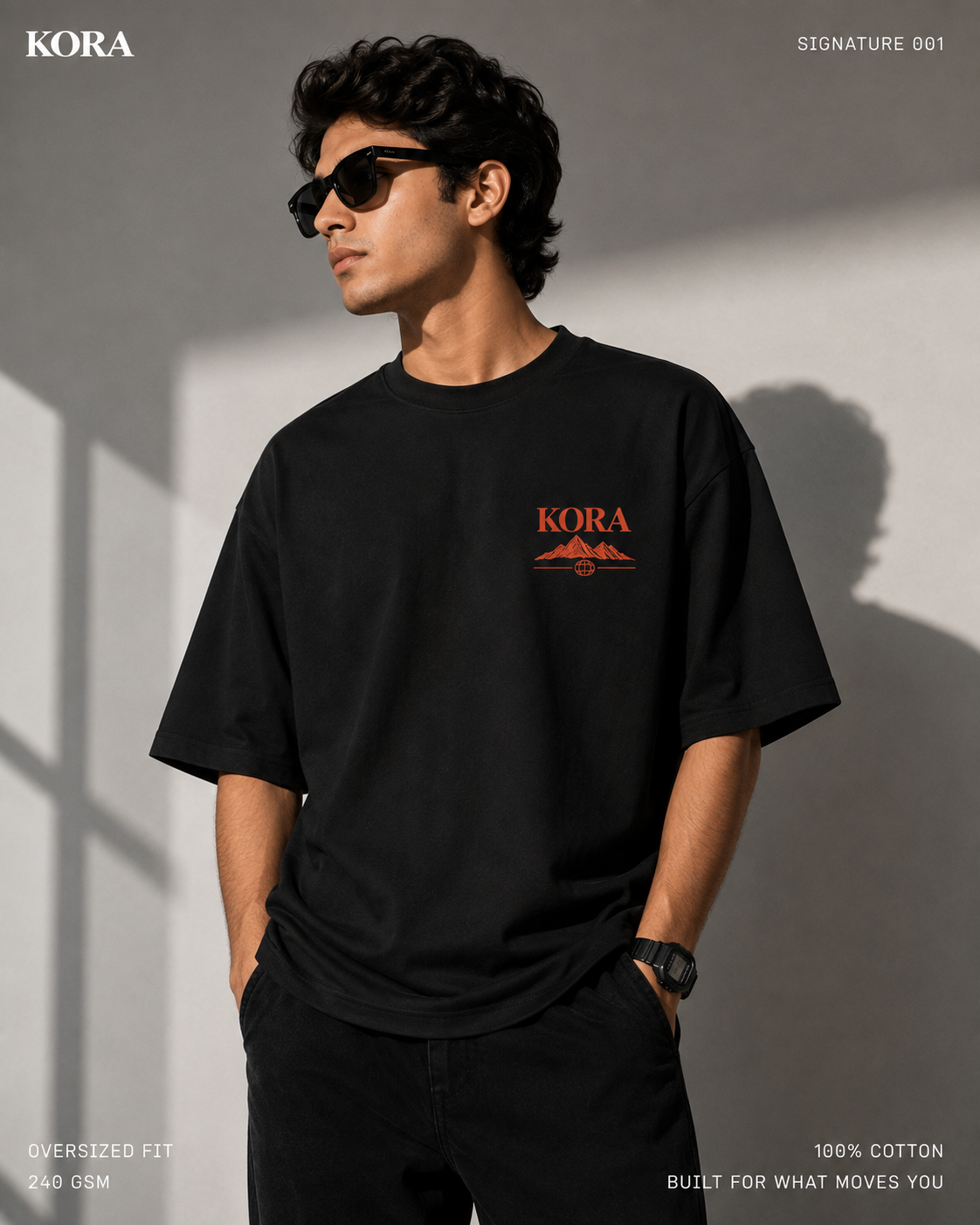 KORA Signature 001 Graphic Oversized T-Shirt